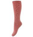 Condor Chaussettes Hautes - Rib - Rose Cendr