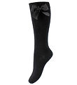 Condor Knee-High Socks w. Bow - Black