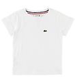 Lacoste Stuttermabolur - Hvítur M. Lógó