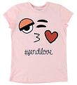 Fendi Kids Stuttermabolur - Bleikt M. Andlit