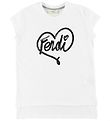 Fendi Kids T-Shirt - Wei m. Pailletten