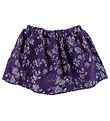 Christina Rohde Skirt - Dark Purple w. Glitter Flowers