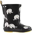 CeLaVi Rubber Boots - Black w. Elephants