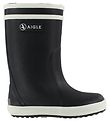 Aigle Rubber Boots w. Lining - Lolly Pop Fur - Dark Navy