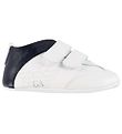 Emporio Armani Soft Sole Leather Shoes - White/Blue