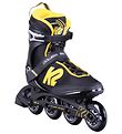 K2 Rollschuhe - Power 80 - Schwarz/Gelb - Inliner