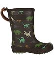 Bisgaard Rubber Boots - Basic Rubber - Brown Dino