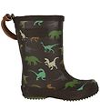 Bisgaard Gummistiefel - Basic Gummi - Brown Dino