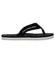 Calvin Klein Flip-Flops - Logo Print - Svart