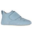 Above Copenhagen Leren Slippers - Light Blue Suede