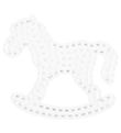 Hama Maxi Pegboard - Rocking Horse - Transparent