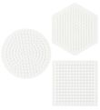 Hama Midi Perlen Steckplatten - 3er-Pack - Kreis, Quadrat und Se