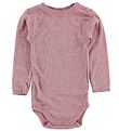 Joha Bodysuit L/S - Wool - Rose