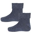 Minymo Socks - 2-Pack - Blue Melange