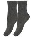 Minymo Socken - 2er-Pack - Anthrazitgrau