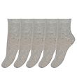 Minymo Socken - 5er-Pack - Graumeliert Minymo