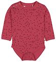 Danef Romper l/s - Roze m. Harten