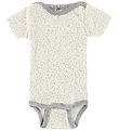 Engel Bodysuit S/S - Wool - Ivory w. Dots