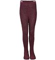 Melton Tights - Bamboo - Purple w. Glitter