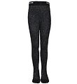 Melton Tights - Bamboo - Black w. Glitter