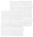 Hama Midi Pegboard - 2-Pack - Squares - White