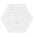 Hama Midi Pegboard - Small Hexagon - Transparent
