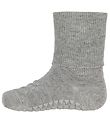 GoBabyGo Non-Slip Socks - Bamboo - Grey Melange