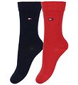 Tommy Hilfiger Chaussettes - 2 Pack - Basic - Rouge/Marine
