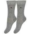 Tommy Hilfiger Chaussettes - 2 Pack - Basic - Gris Chin