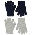 Melton Gants - 2 Pack - Tricot - Gris Chin/Marine