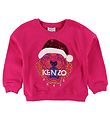 Kenzo Sweatshirt - Pink w. Christmas Hat