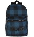 Bjrn Borg Rucksack - Blau/Schwarz m. Karos