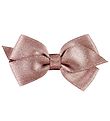 Little Wonders Bow Hair Clip - Viola - Satin - Dusty Pink Glitte