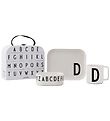 Design Letters Dinner Set - Classic In A Suitcase - D