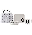 Design Letters Set de Vaisselle - Des classiques dans une valise