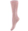 Condor Knee High Socks w. Pointelle - Light Rose