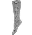 Condor Chaussettes Hautes av. Pointelle - Gris Chin