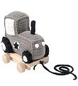 Smallstuff Pull Along Toy - Tractor - Grey