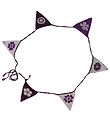 Smallstuff Bunting Banner - Flowers - 240 cm - Purple/Silver