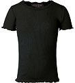 Rosemunde T-Shirt - Rib - Zwart
