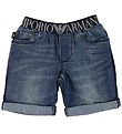 Emporio Armani Stuttbuxur - Blár Gallaefni