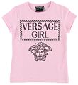 Young Versace T-Shirt - Rose Clair av. Versace Fille