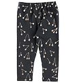 Gro Leggings - Malak - Steel Grey w. Cherries