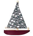Nofred Boat - Wood - Bordeaux/Grey