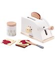 Kids Concept Toaster Set - Wood - White