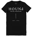 Hound Stuttermabolur - Svart M. Lógó