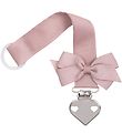 Little Wonders Dummy Clip - Dusty Rose w. Bow/Heart