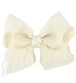 Little Wonders Hair Clip Bow - 9 cm - Ivory w. Lace