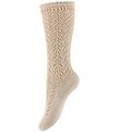 Condor Chaussettes Hautes - Tricot - Crme av. Brillant