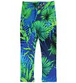 Young Versace Leggings - Blue/Green w. Plants